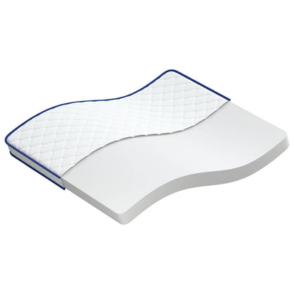 Materasso Bianco 200 x 180 x 17 cm Schiuma PU
