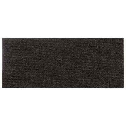 Tappetini per scale autoadesivi 15 pz 60x25 cm marrone scuro rettangolari