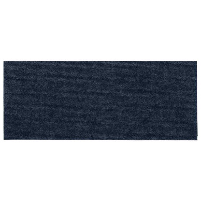 Tappetini per scale autoadesivi 15 pz 60x25 cm blu navy rettangolari