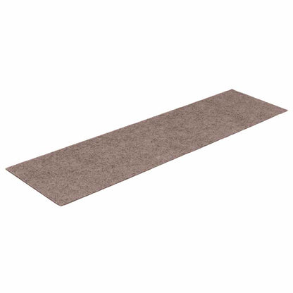 Tappetini per scale autoadesivi 15 pz 76x20 cm marrone chiaro rettangolari