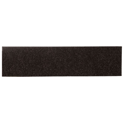 Tappetini per scale autoadesivi 15 pz 76x20 cm marrone scuro rettangolari