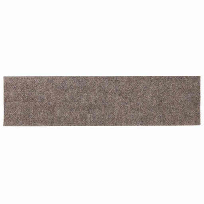 Tappetini per scale autoadesivi 15 pz 76x20 cm beige rettangolari