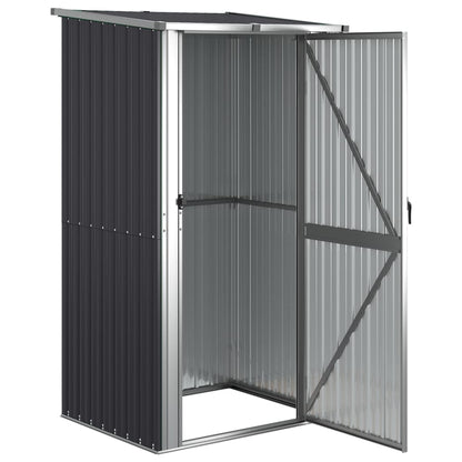 Capanno da Giardino Antracite 118,5x97x209,5 cm Acciaio Zincato