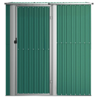 Capanno da Giardino Verde 180,5x97x209,5 cm in Acciaio Zincato