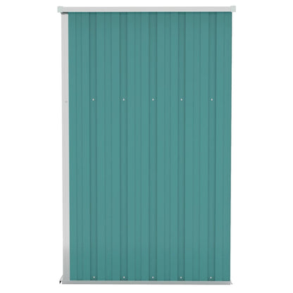 Capanno Giardino a Parete Verde 118x100x178 cm Acciaio Zincato