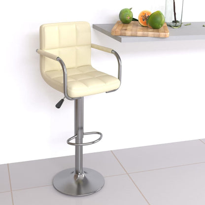 Sgabello da Bar Crema in Similpelle