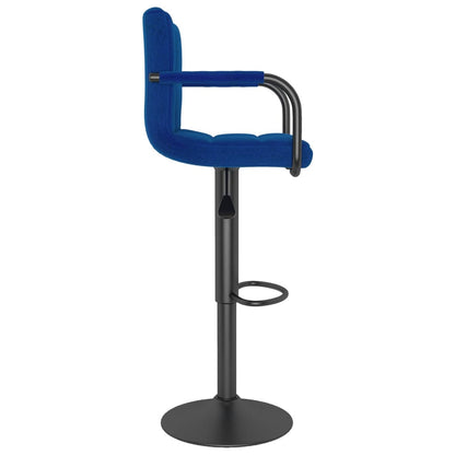 Sgabello da Bar Blu in Tessuto