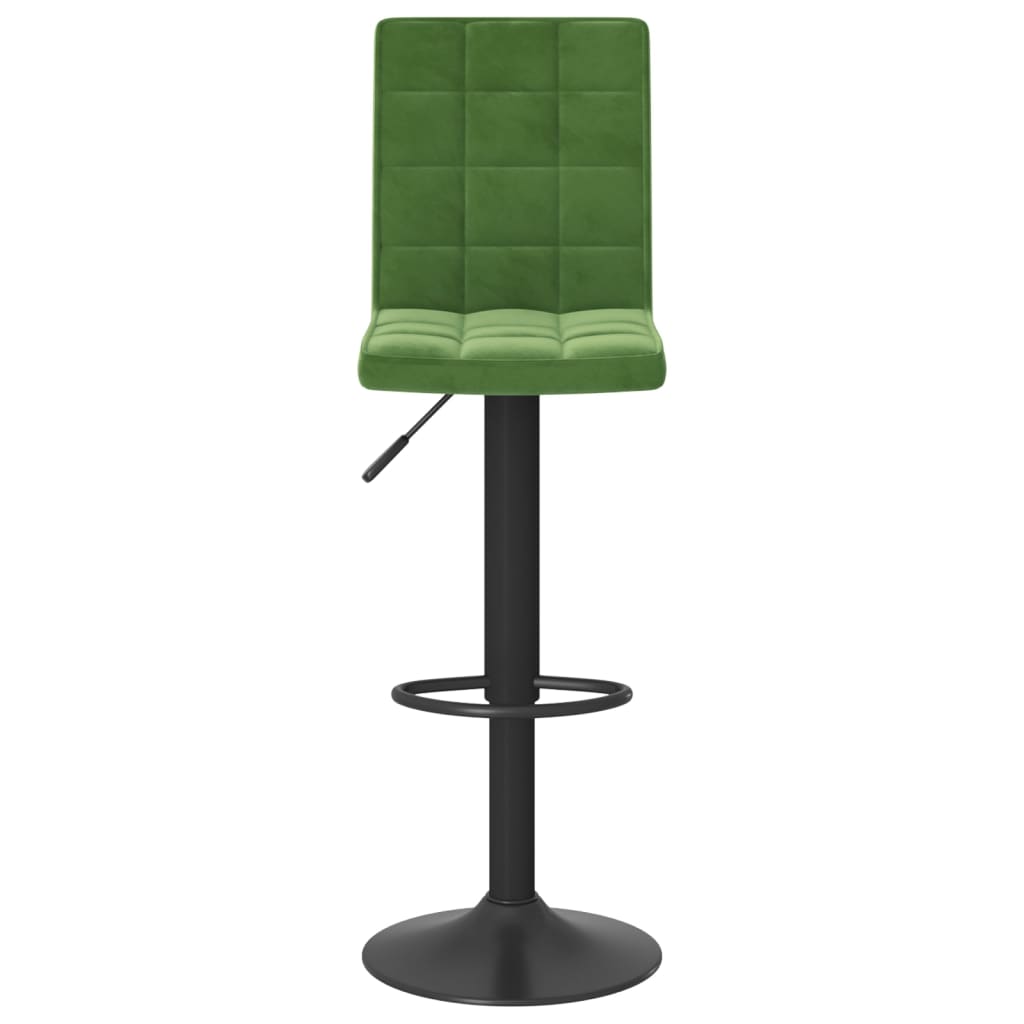 Sgabelli da Bar 2 pz Verde Scuro in Velluto