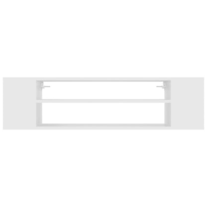 Mobile Porta TV Sospeso Bianco 100x30x26,5 cm Legno Multistrato