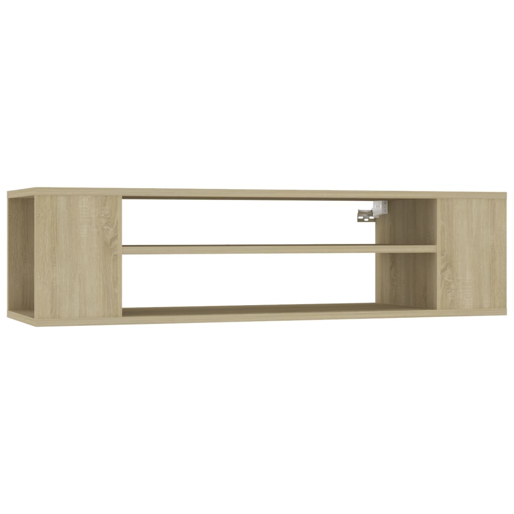 Mobile TV Pensile Rovere Sonoma 100x30x26,5cm Legno Multistrato