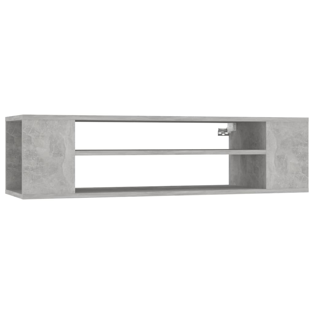Mobile TV Pensile Grigio Cemento 100x30x26,5 cm Multistrato