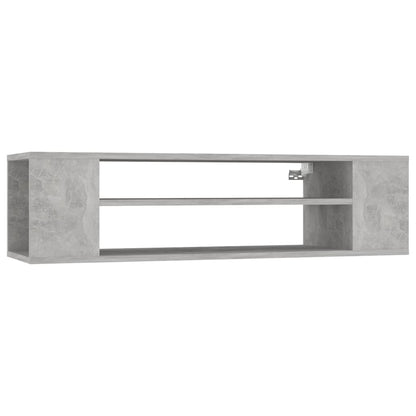 Mobile TV Pensile Grigio Cemento 100x30x26,5 cm Multistrato