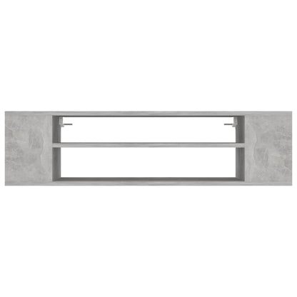 Mobile TV Pensile Grigio Cemento 100x30x26,5 cm Multistrato