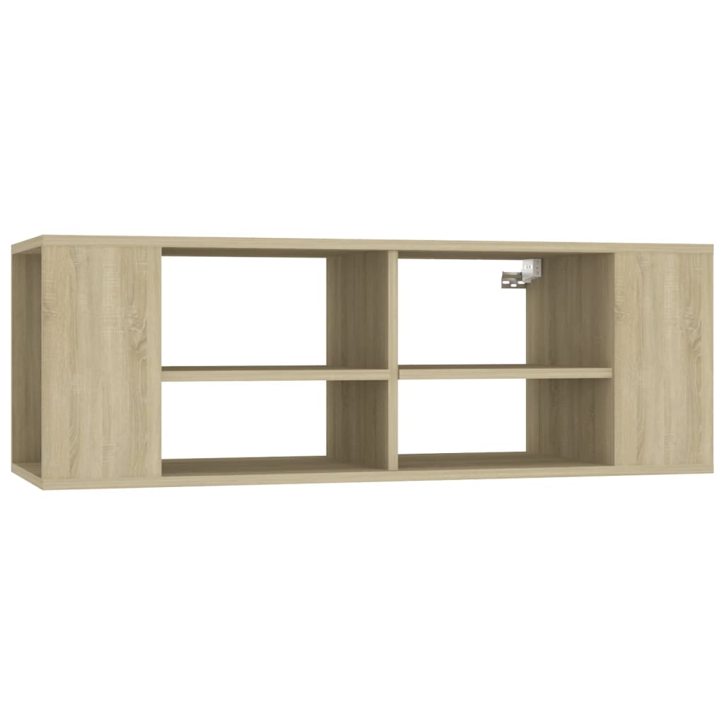 Mobile TV da Parete Rovere Sonoma 102x35x35cm Legno Multistrato