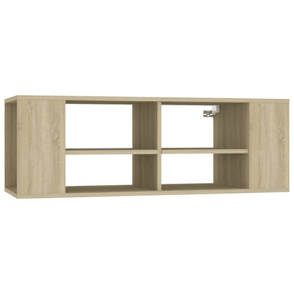Mobile TV da Parete Rovere Sonoma 102x35x35cm Legno Multistrato