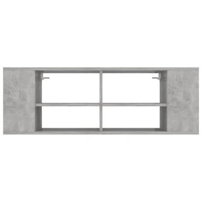 Mobile TV Parete Grigio Cemento 102x35x35 cm Legno Multistrato