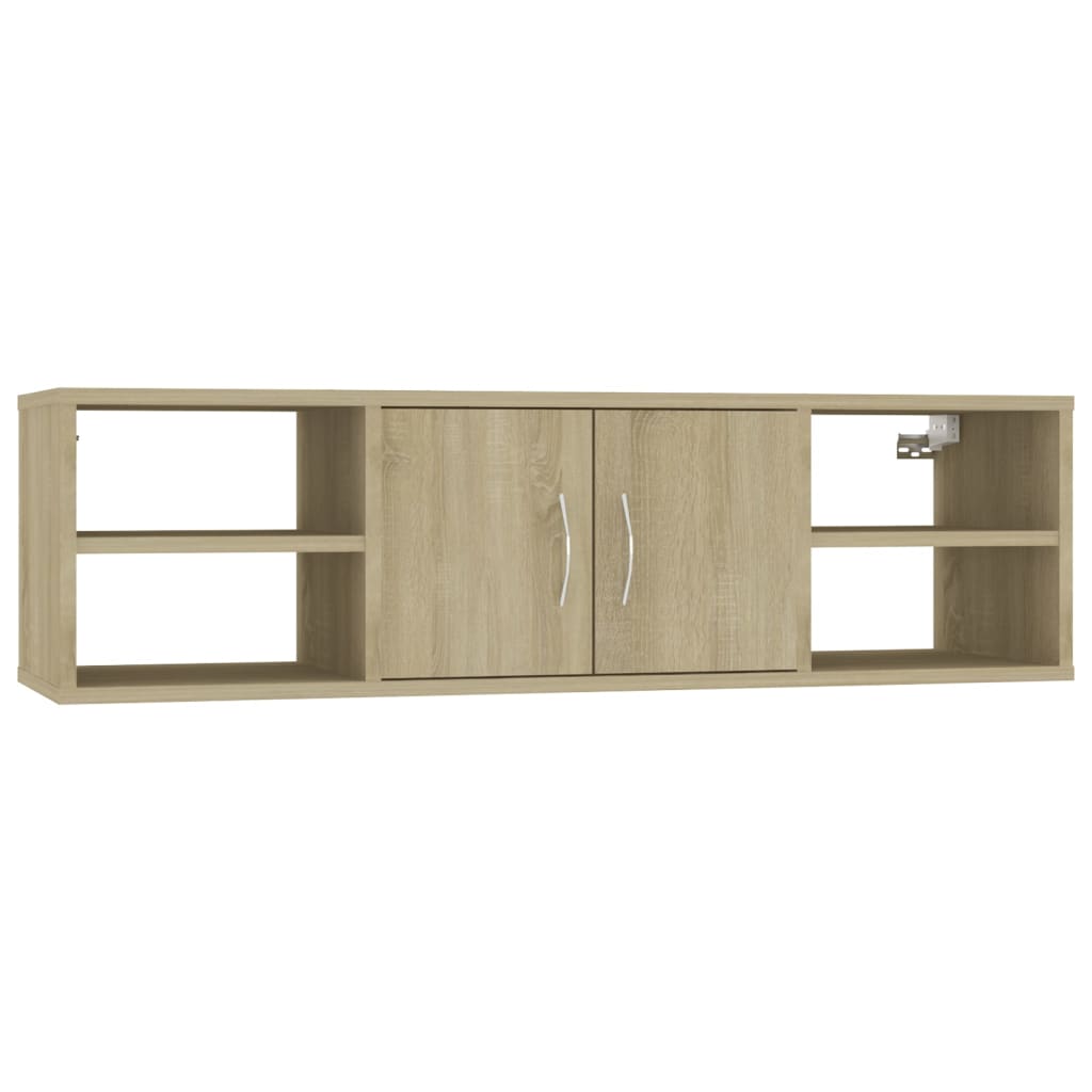 Scaffale a Parete Rovere Sonoma 102x30x29 cm Legno Multistrato