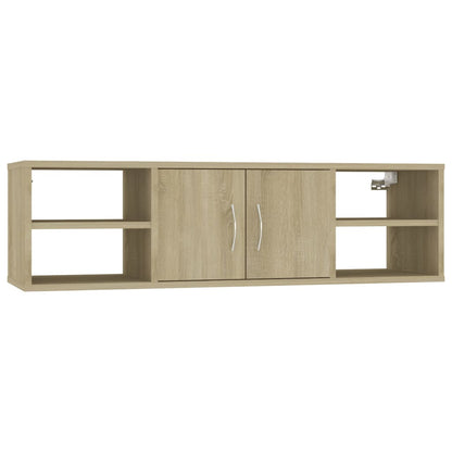 Scaffale a Parete Rovere Sonoma 102x30x29 cm Legno Multistrato