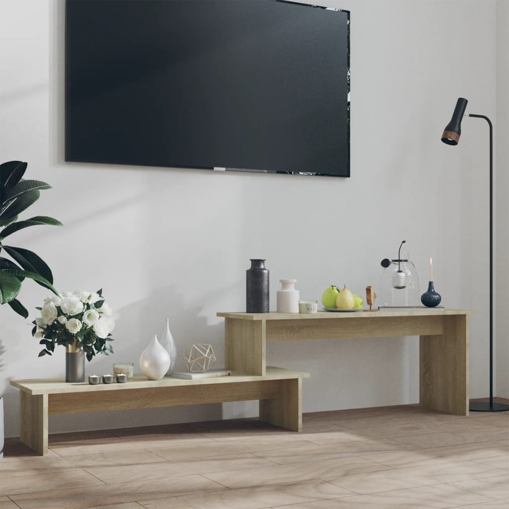 Mobile Porta TV Rovere Sonoma 180x30x43 cm in Legno Multistrato