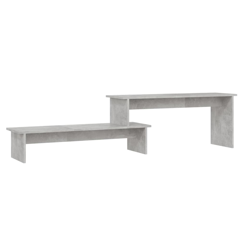 Mobile Porta TV Grigio Cemento 180x30x43cm in Legno Multistrato
