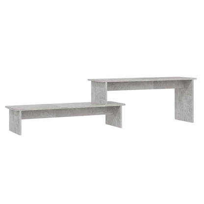 Mobile Porta TV Grigio Cemento 180x30x43cm in Legno Multistrato