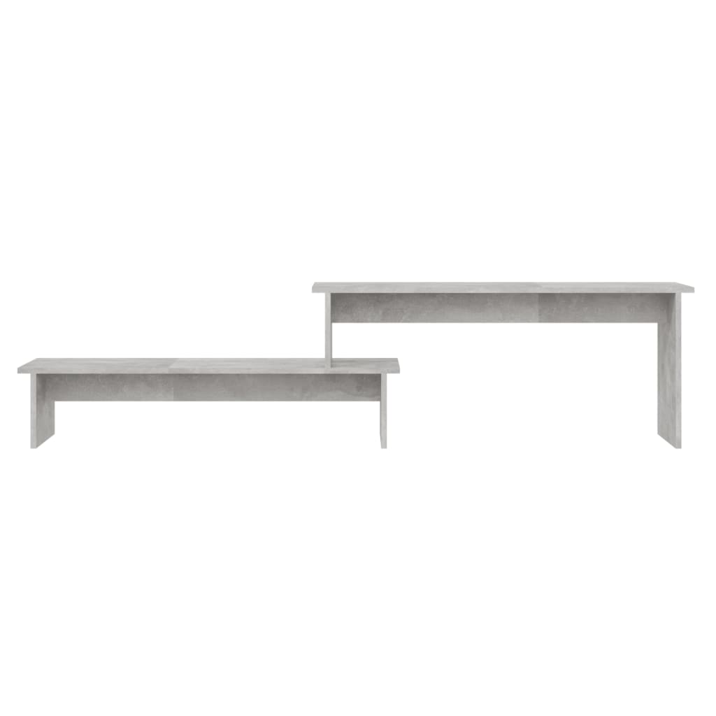 Mobile Porta TV Grigio Cemento 180x30x43cm in Legno Multistrato