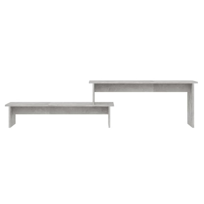 Mobile Porta TV Grigio Cemento 180x30x43cm in Legno Multistrato