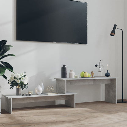 Mobile Porta TV Grigio Cemento 180x30x43cm in Legno Multistrato