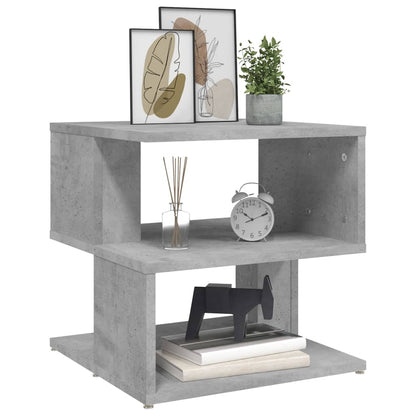 Tavolino Grigio Cemento 40x40x40 cm in Legno Multistrato