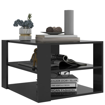 Tavolino da Salotto Grigio 60x60x40 cm in Legno Multistrato