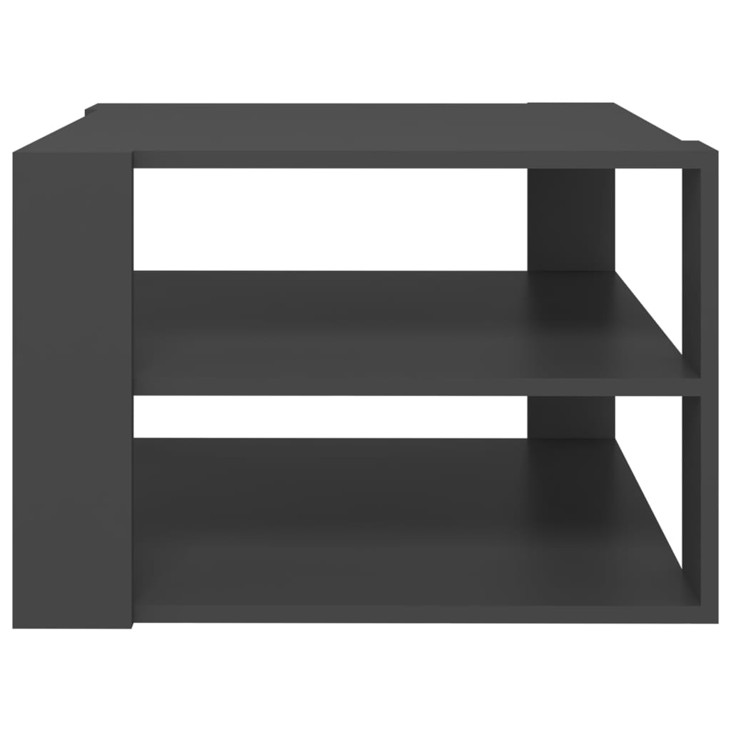Tavolino da Salotto Grigio 60x60x40 cm in Legno Multistrato