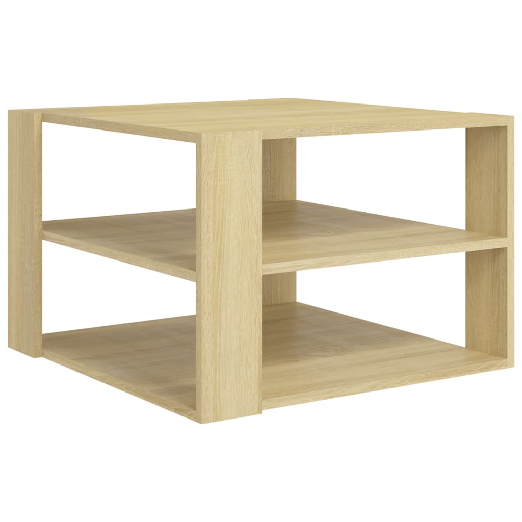 Tavolino da Salotto Rovere Sonoma 60x60x40 cm Legno Multistrato