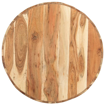 Tavolino da Salotto Ã˜65x31 cm in Legno Massello di Acacia