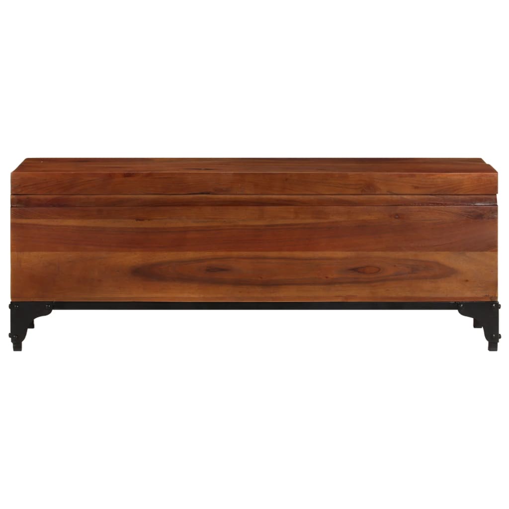 Baule 110x35x41 cm in Legno Massello di Acacia