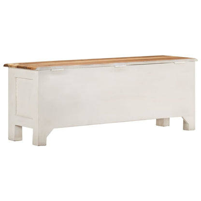 Scatola Portaoggetti 110x30x40 cm in Legno Massello di Acacia