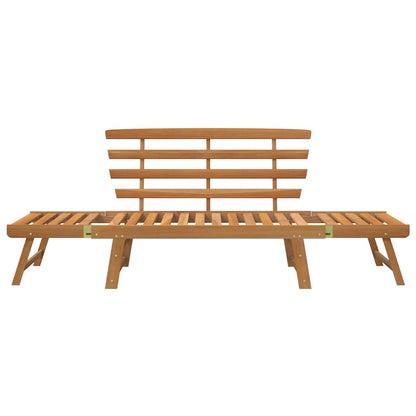 Panca da Giardino 2-in-1 190 cm in Legno Massello di Acacia