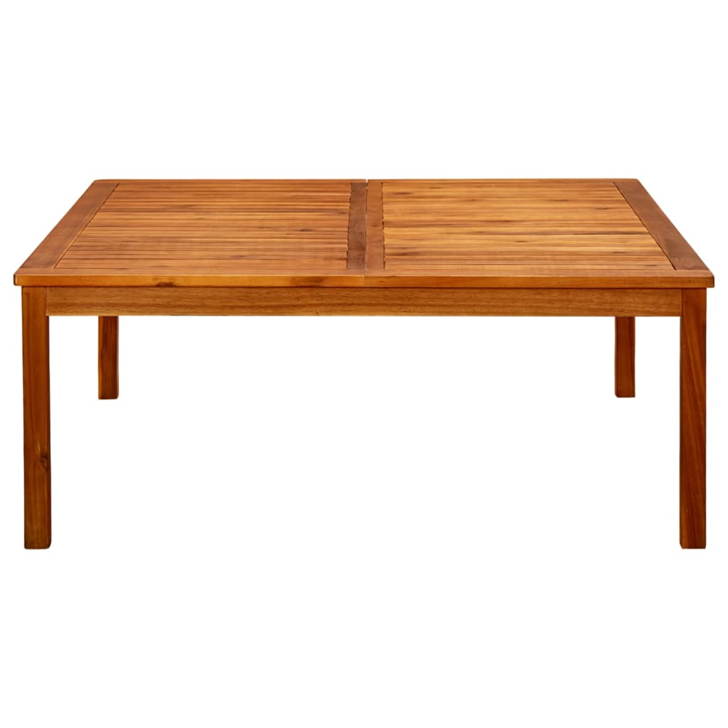 Tavolino da Giardino 110x110x45 cm in Legno Massello di Acacia