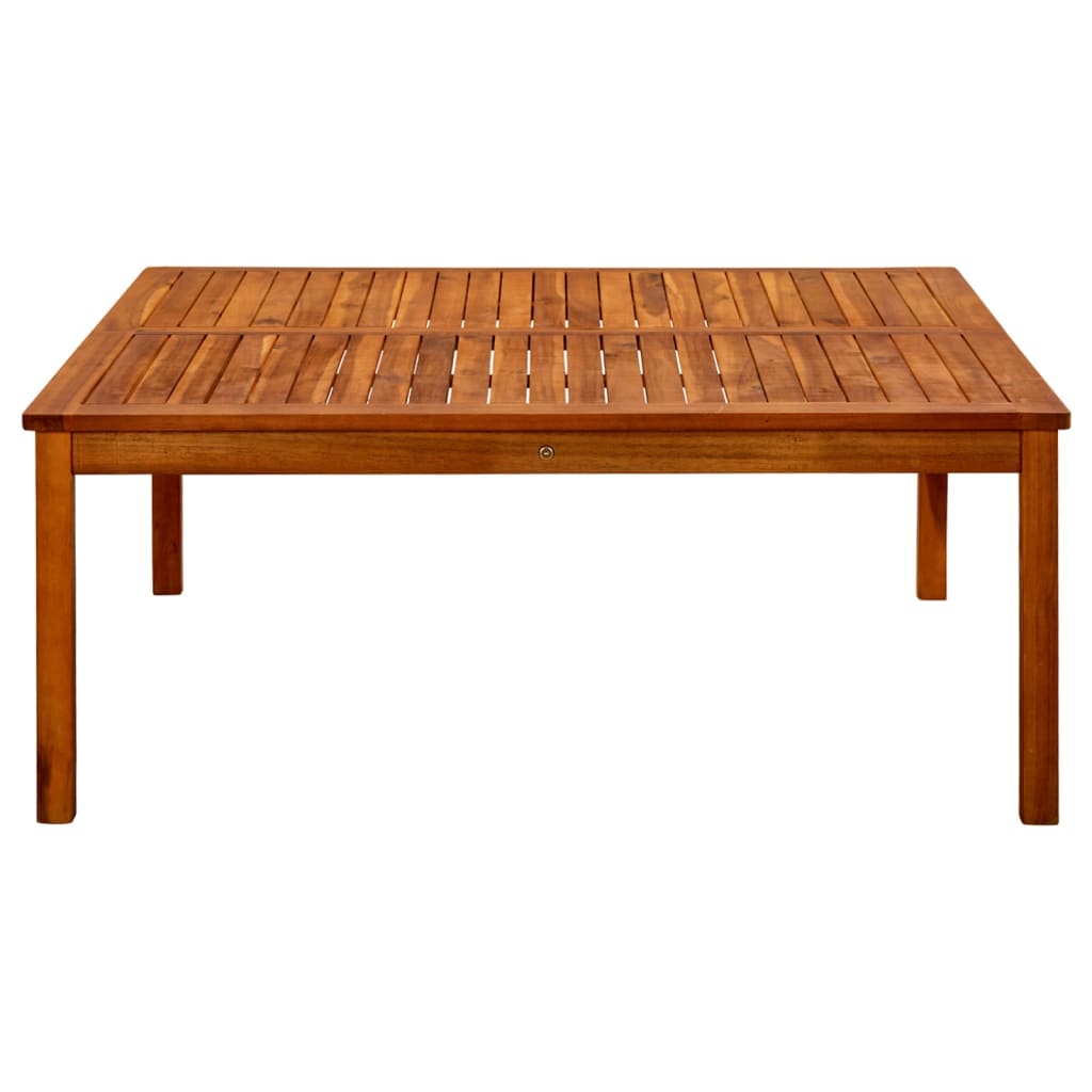 Tavolino da Giardino 110x110x45 cm in Legno Massello di Acacia
