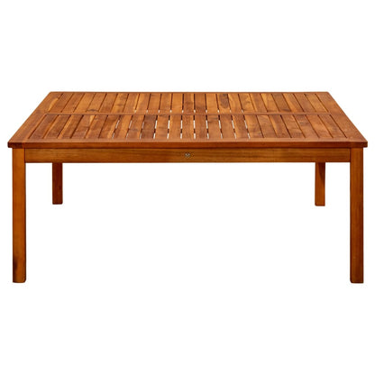 Tavolino da Giardino 110x110x45 cm in Legno Massello di Acacia