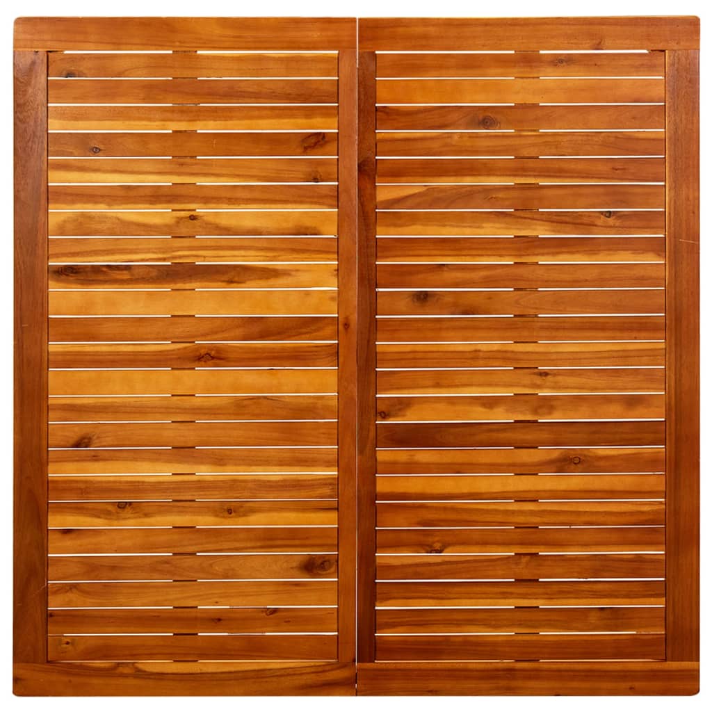 Tavolino da Giardino 110x110x45 cm in Legno Massello di Acacia