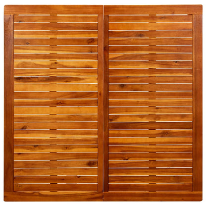 Tavolino da Giardino 110x110x45 cm in Legno Massello di Acacia