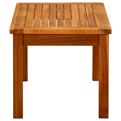 Tavolino da Giardino 70x40x36 cm in Legno Massello di Acacia