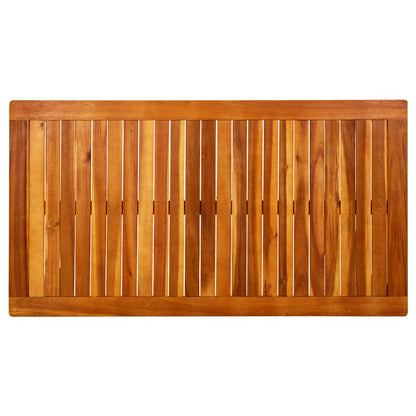Tavolino da Giardino 110x60x45 cm in Legno Massello di Acacia