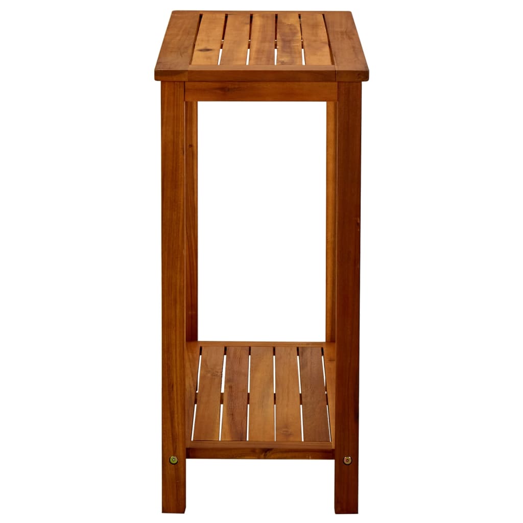 Tavolo Consolle da Giardino 80x35x75cm Legno Massello di Acacia