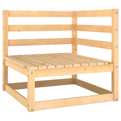 Divano Angolare Giardino con Cuscini Antracite Legno di Pino