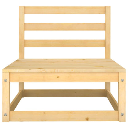 Divani Centrali da Giardino con Cuscini 2 pz in Legno di Pino