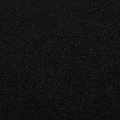 Tappeto Lungo in BCF Nero con Motivo 60x200 cm