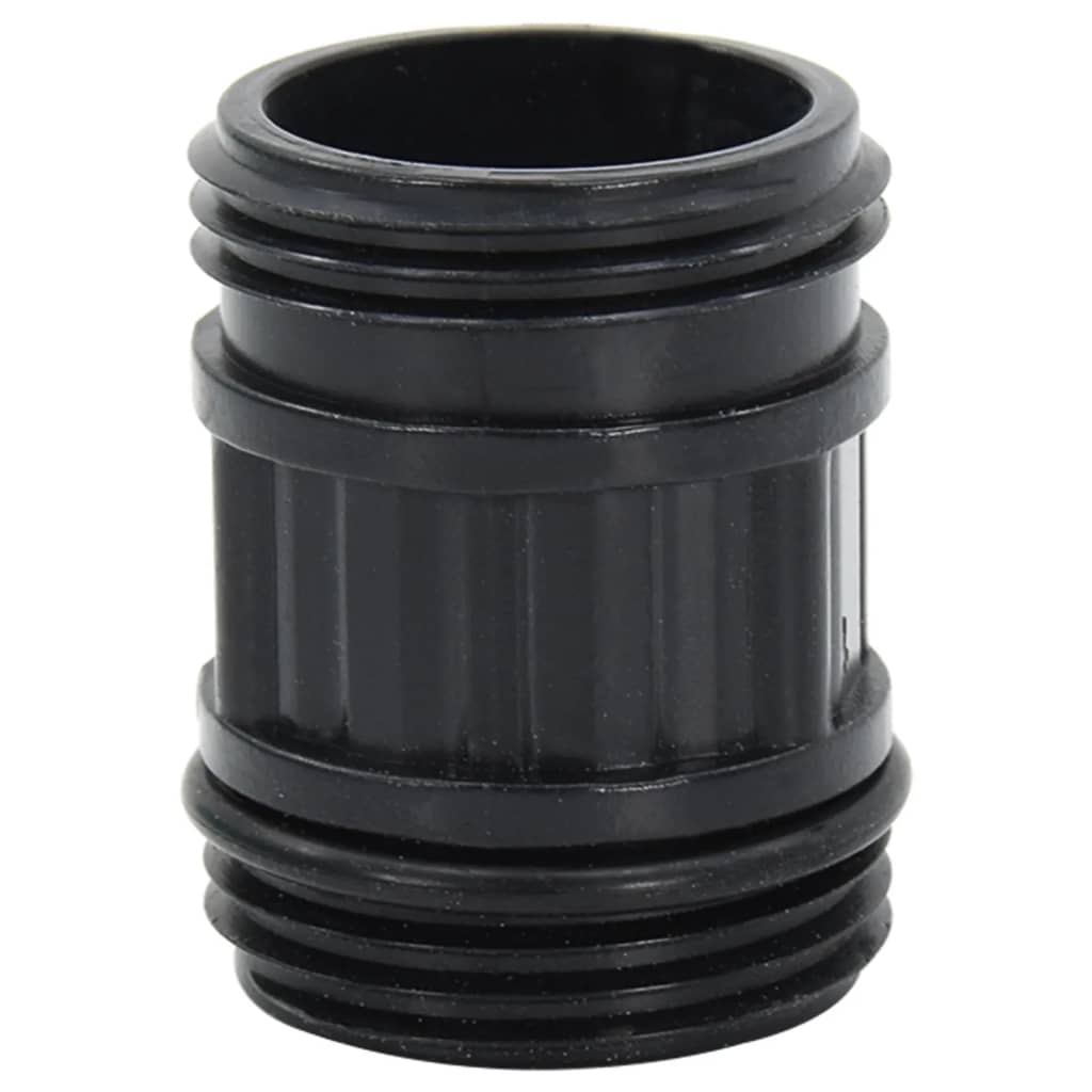 Tubo di Aspirazione con Raccordi in Ottone Nero 1" 10 m PVC