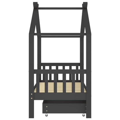 Giroletto per Bambini con Cassetto in Legno di Pino 80x160cm