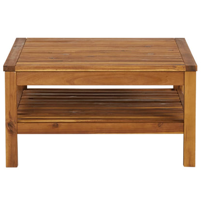 Tavolino da CaffÃ¨ 65x65x35 cm in Legno Massello di Acacia